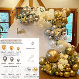 Christmas Gift 112pcs Balloons Garland Arch Kit Chrome Silver Gold Confetti Ballon Wedding Birthday Party Decor Kids Baby Shower Globos