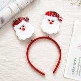 Christmas Gift Red Christmas Hair Band Cartoon Santa Claus Snowman Antlers Headband Merry Christmas Decor Adult Kids Naviidad Gifts Noel Toys