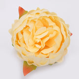 10pcs High Simulation Core Peony Flower Head Silk Flower DIY Wedding Flower Wall Background Decoration Silk Rose