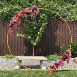 Circle Wedding Props Birthday Decor Wrought Iron Round Ring Arch Backdrop Round Arch Lawn Artificial Flower Row Stand Wall Shelf