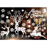 Christmas Gift Merry Christmas Window Stickers Christmas Decorations for Home Xmas Wall Stickers Decals Decor Navidad  New Year Stickers