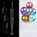 Christmas Gift 7/11 Tubes Air Balls Stand Stick Baloon Stand Holder Wedding Decoration Metallic Balloons Adult Birthday Balloons Party Supplies