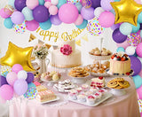 103Pcs/set Unicorn Balloons Arch Garland Purple Birthday Balloon Banner for Girls Birthday Party Baby Shower Decor Supplies