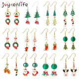 Christmas Gift Christmas Ornaments Earrings Pendant Santa Claus Xmas Tree Santa Jingle Bells Ear Accessories New Year 2023 Gifts Natal Noel