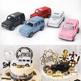 Cartoon Car Cake Decorations Boy Girl Happy Birthday Party Cake Baking Decors Supplies Baby Shower Cake Topper Kids Gift Cars