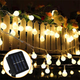 Christmas Gift Fairy String Lights Solar Light Outdoor 8 Modes 100LED Waterproof Globe Starry Strings for Christmas Bedroom Garden Yard Wedding