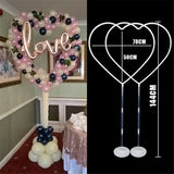 Heart shaped balloon arch frame Wedding Engagement Decorations Balloons Wreath ring for Valentine's Day Bridal Shower Decor