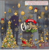 Christmas Window Stickers 2022 Christmas Decorations for Home Merry Christmas Ornament Xmas Navidad Noel Gifts Kid New Year 2023