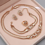 ZOSHI Jewelry Sets Women Indian African Jewelry Set amazing price Wedding Jewellery For Brides Dubai Gold Jewelry Sets