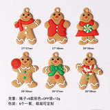 Christmas Gift 6/12Pcs Cute Funny Christmas Tree Decoration Hanging Pendant Gingerbread Man Xmas Tree Decor Ornament 2021 Newest Kid Gift