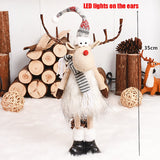 Christmas Gift Navidad Reindeer Christmas Figures Decorations New Year Christmas Tree Decorations Christmas Elk Ornaments For Home Windown