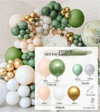 Christmas Gift White Chrome Gold Wedding Birthday Balloon Garland Arch Kit Bachelorette Engagements Anniversary Decoration Balloon Backdrop Diy