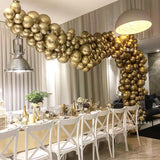 Chrome Arch Wedding Engagemen Supplies Happy Birthady Party Decor Globos Golden Metal Balloon Pearl 5inch/10inch/12inch/18inch