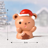 Christmas Gift Cartoon Mini Santa Claus Snowman Cake Decorations Merry Christmas Decor For Home Happy New Year 2022 Naviidad Cupcake Decor Gift