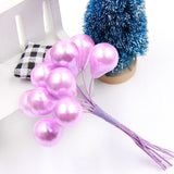 Christmas Gift 10pcs/lot Colorful Artificial Flower Bunch Foam Heart/Star DIY Headwear Accessories Wedding Festival Home Table Decor Supplies