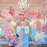 137Pcs Macaron Pink White Ballon Arch Set Birthday Party Decorations For Girl Kids Wedding Bride New Year Decor Accessories