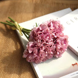 pink silk hydrangeas artificial flowers wedding flowers for bride hand silk blooming peony fake flowers white home decoration