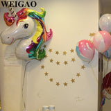 WEIGAO 1st Birthday Party Photo Garland Baby Shower First Birthday Girl Boy Party Monthly Picture 1-12 Months Photo Props 1 Year