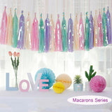 Back to college decoration   Cifeeo  Wedding Decoration Iridescent Paper Tassel Garland For Mermaid Baptism Birthday Baby Shower Decorations Unicorn Party