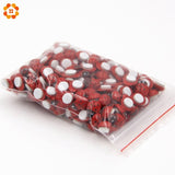 Christmas Gift Mini 1Pack=100PCS/Lot Red Wooden Ladybug Sponge Self-adhesive Stickers Cute Baby Fridge Magnets For Scrapbooking Home Decoration