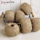 Christmas Gift JOY-ENLIFE Wedding Decoration Jute Twine 30Meter Natural Sisal 2mm Rustic Tags Wrap Crafts Twisted Rope String Cord Events Party