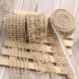 New Arrival! 2M/Lot DIY Ornament Burlap Jute Burlap Rolls Hessian Ribbon Lace Rustic Vintage For Wedding Decoration Supplies