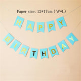 Cifeeo 1set Happy Birthday Banner Baby Shower Themes Birthday Party Decorations Kids Photo Booth Happy Birthday Bunting Garland Flags