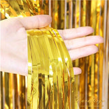 Back  To School Cifeeo Adult Kids Birthday Party Decoration Backdrop Curtain Gold Happy Birthday Balloon Foil Rain Curtain Party Baby Shower Decoration