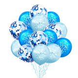 WEIGAO Blue One Foil Balloons Set First Birthday Decor One Year Old Number Balloons Baby Shower Boy 1st Birthday Decor Supplies