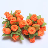 Cifeeo 36/72/144pcs Mini Artificial Flower Silk Rose Flower Bouquet for Wedding Party Home Decoration DIY Wreath Scrapbook accessories