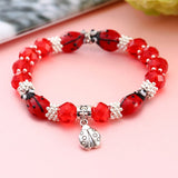 ZOSHI Crystal Butterful Bracelet & Bangle Elastic Heart Bracelets For Women Handmade Shambhala Beads pulseira masculina