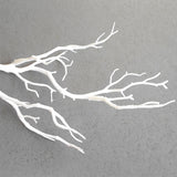 Artificial plastic branch darkness witch DIY antler headband accessories horns fake tree bifurcated white christmas decoration