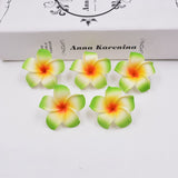 Cifeeo 10PCs 4/9cm Foam Hawaii Aritificial Flowers For Wedding Party Decoration Plumeria Flowers DIY Scrapbook Fake Flower Home Decor