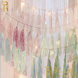 Back to college decoration   Cifeeo  Wedding Decoration Iridescent Paper Tassel Garland For Mermaid Baptism Birthday Baby Shower Decorations Unicorn Party