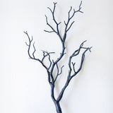 Artificial plastic branch darkness witch DIY antler headband accessories horns fake tree bifurcated white christmas decoration