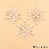 Cifeeo 1 Pack DIY Plastic White Fake Snowflakes For Home Christmas Party New Year Xmas Tree Pendants Ornaments Window Decoration