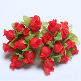 Cifeeo 36/72/144pcs Mini Artificial Flower Silk Rose Flower Bouquet for Wedding Party Home Decoration DIY Wreath Scrapbook accessories