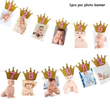 Christmas Gift Kids 1st Birthday Party Decoration 1 Year Old Crown Baby Boy girl 1 First Birthday Balloon Garland Baby Shower Party Supplies