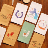 Christmas Gift 50pcs Mini Kraft Paper Bags for Gifts Unicorn Thank You Small Gift Bag Mermaid Wedding Party Favor Bags Llama Paper Candy Bags