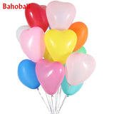 10Pcs Red Pink White Balloons 10Inch Love Heart Latex Balloons Helium Balloon Valentine's Day Birthday Party Inflatable Balloons