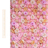 40x60cm Artificial Flower Panels Wedding Decoration Silk Flower Backdrop Champagne Rose Fake Flowers Hydrangea Wall Background