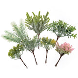 Cifeeo 6pcs Artificial Plant Grass Flower Wedding Christmas Decoration for Home Party Accessories Fowers Fack Bouquet Handcraft Wreath