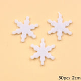 Cifeeo 1 Pack DIY Plastic White Fake Snowflakes For Home Christmas Party New Year Xmas Tree Pendants Ornaments Window Decoration