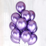 Cifeeo 10Pcs 12Inch NEW Metallic Latex Balloons Thick Pearly Metal Chrome Alloy Colors Photograph Wedding Party Decoration Balloons