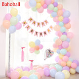 10pcs 5inch Macaron Balloons Pure Color Latex Balloons Birthday Party Decor Wedding Ballon Baby Shower Girl Helium Globos NEW