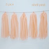 Cifeeo  5Pcs Wedding Decoration  Rose Gold Tissue Paper Tassels Garland Bachelorette Birthday Party Baby Shower Anniversary Decor