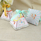 10pcs Carousel Favor Box and Bags Sweet Gift DIY Candy Boxes for Baby Shower with Ribbon Wedding Birthday Party Favor Decoration