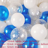 20pcs12-inch Ink-blue Transparent Star Latex Balloon Happy Birthday 2.2g Pink White Helium Balloon Wedding Party Decor Supplies