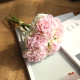 pink silk hydrangeas artificial flowers wedding flowers for bride hand silk blooming peony fake flowers white home decoration 917