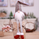 Christmas Gift Red Plaid Elf Gnome Doll Christmas Decorations for Home Ornaments Pendant Gift Xmas New Year Home Decor Noel Navidad 2021